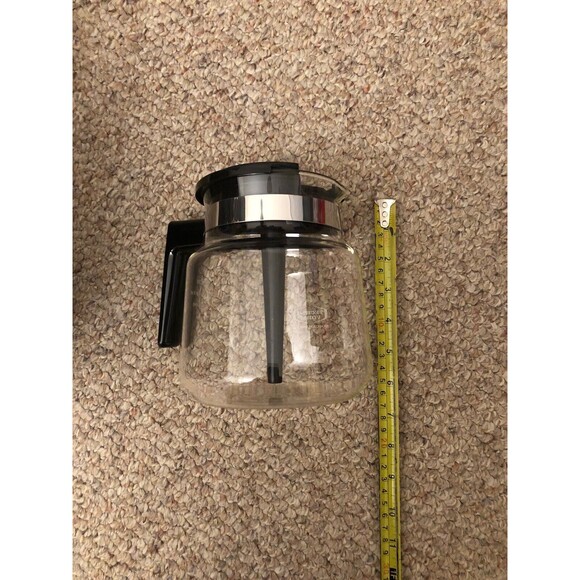 Moccamaster Handmade Glass Jug with Mixing Lid 10 Cup Black Techni Vorm New - Picture 7 of 8